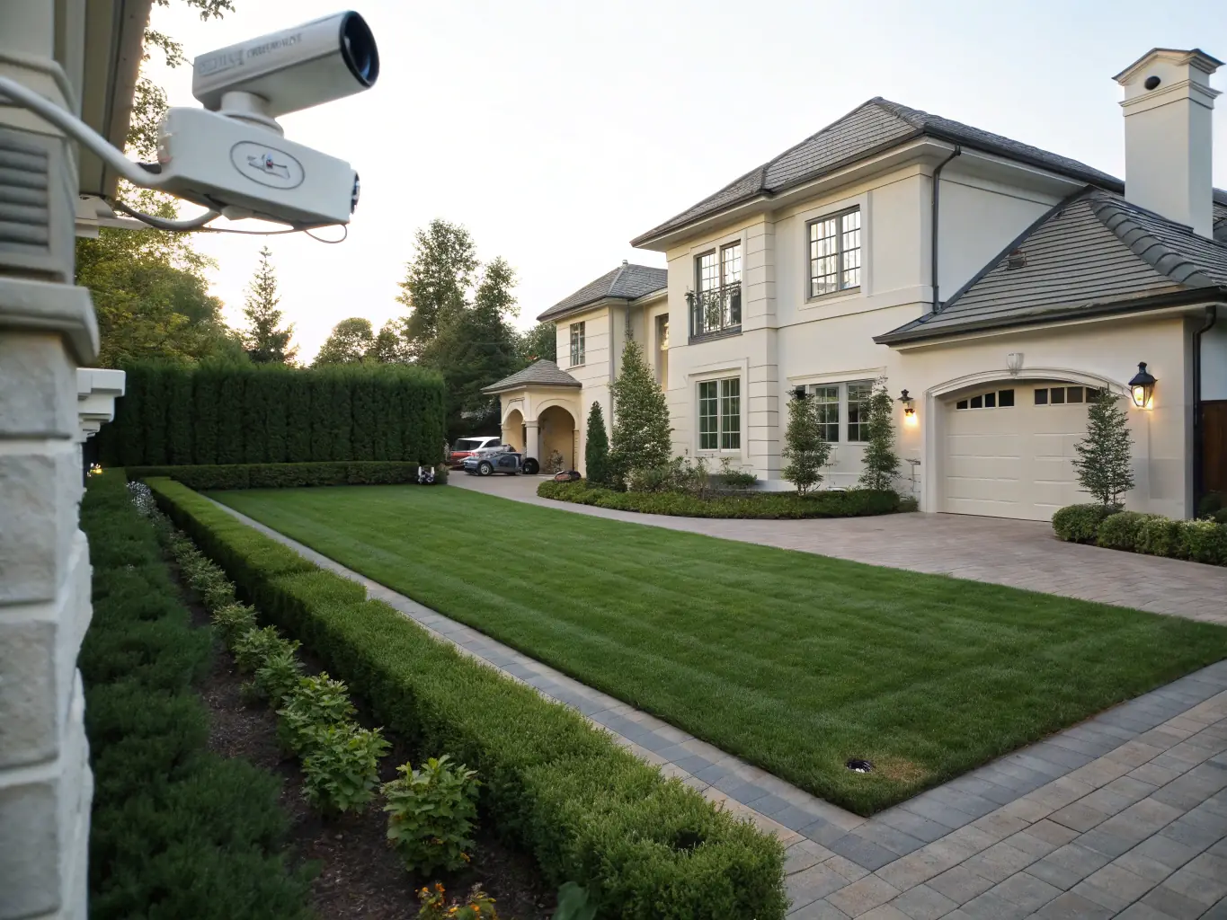 A modern home in Sydney is shown with advanced security and CCTV systems installed by Shield Electrical Services, highlighting the safety and peace of mind provided.